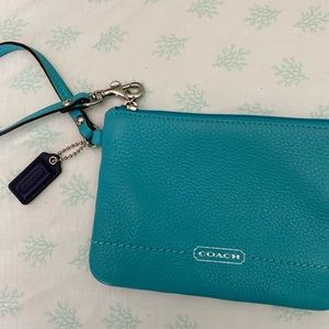 Teal Coach Wallet